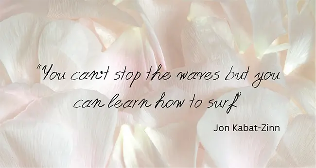 You can’t stop the waves but you can learn how to surf